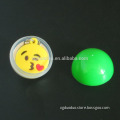 Promotional Gift Smile Face Shaped PVC Key chain in Plastice Egg